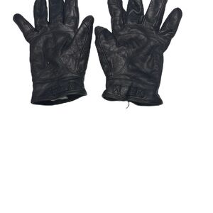 UGG Men's Black Leather Gloves